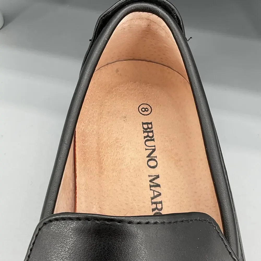 NEW Bruno Marc Men’s Slip on Loafers Black Size 8